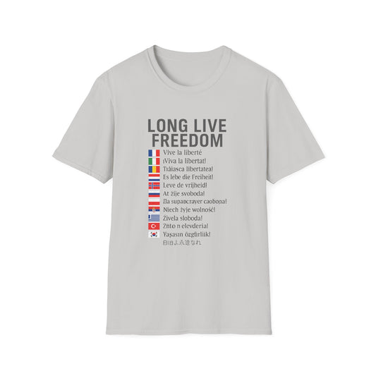 Long Live Freedom T-Shirt | Vintage Style Tee for Freedom Lovers | Unisex Shirt for Casual Wear, Gift, Independence Day, Travel
