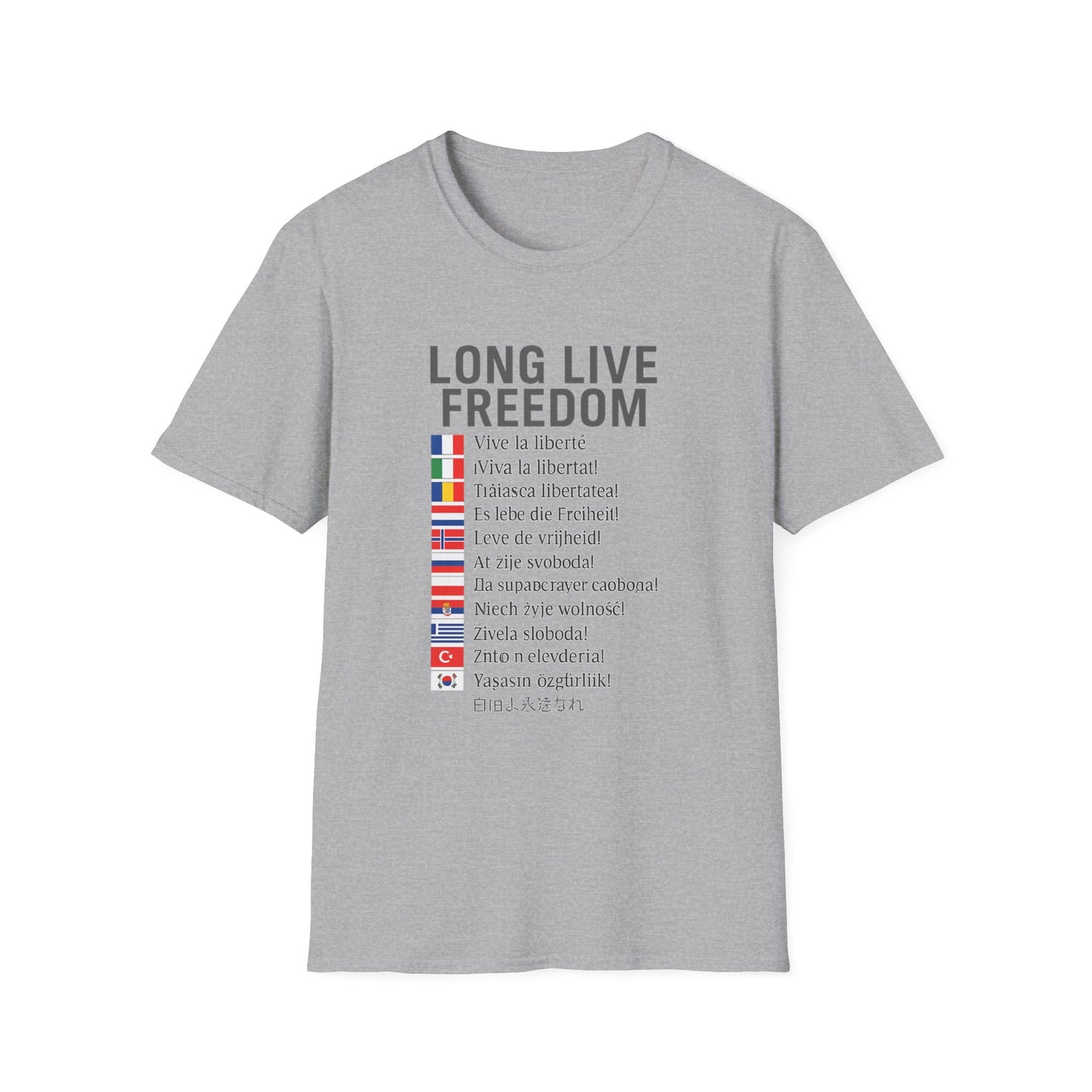 Long Live Freedom T-Shirt | Vintage Style Tee for Freedom Lovers | Unisex Shirt for Casual Wear, Gift, Independence Day, Travel