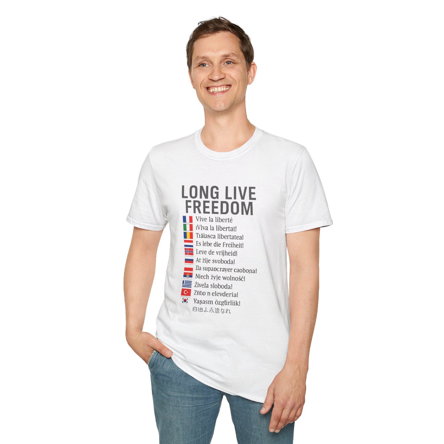 Long Live Freedom T-Shirt | Vintage Style Tee for Freedom Lovers | Unisex Shirt for Casual Wear, Gift, Independence Day, Travel